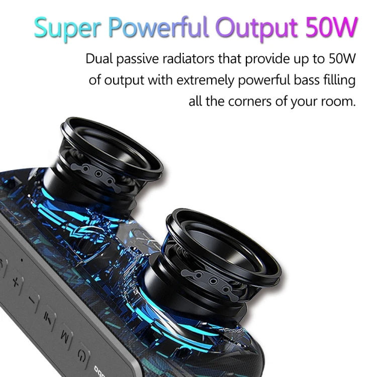 mo ポータブルワイヤレススピーカー 純正XDOBO X7 TWSワイヤレススピーカーIPX5防水アウトドアサブ