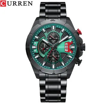 CURREN 8401 new men's watch Europe and America popular men's watch business steel belt waterproof quartz watch
