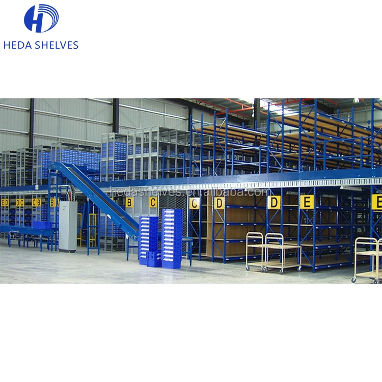 China Factory warehouse multi-level mezzanine flooring Steel Mezzanine Floor Racking For Business Industrial Warehouse