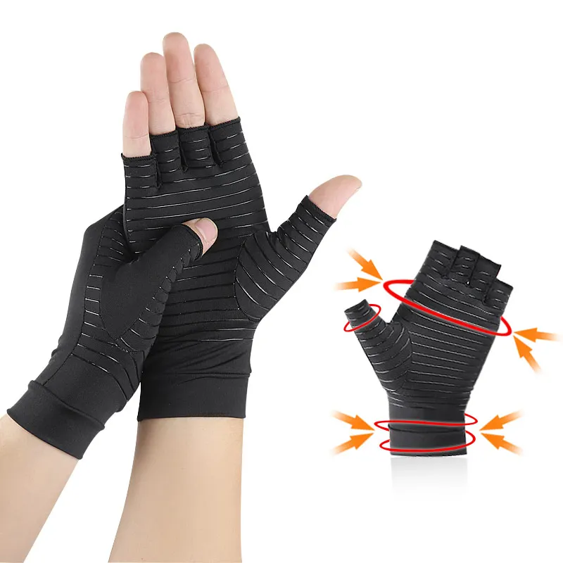 Cotone Elastico Ipoallergenico Guanti Per Artrosi Alle Ani Con Rae, Guanti Artrite Guanti Senza Dita Tutore Mani Compressione Cotone Elasticizzato
