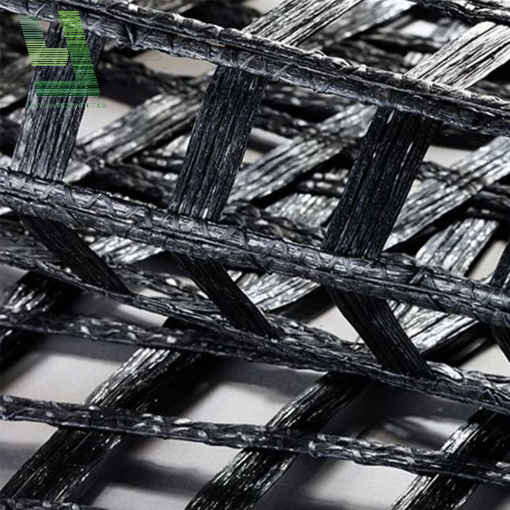 Soft Soil Reinforcement Polyester Geogrid Biaxial PET Geogrids in Bank Reinforcement Retaining Wall Geogid Price