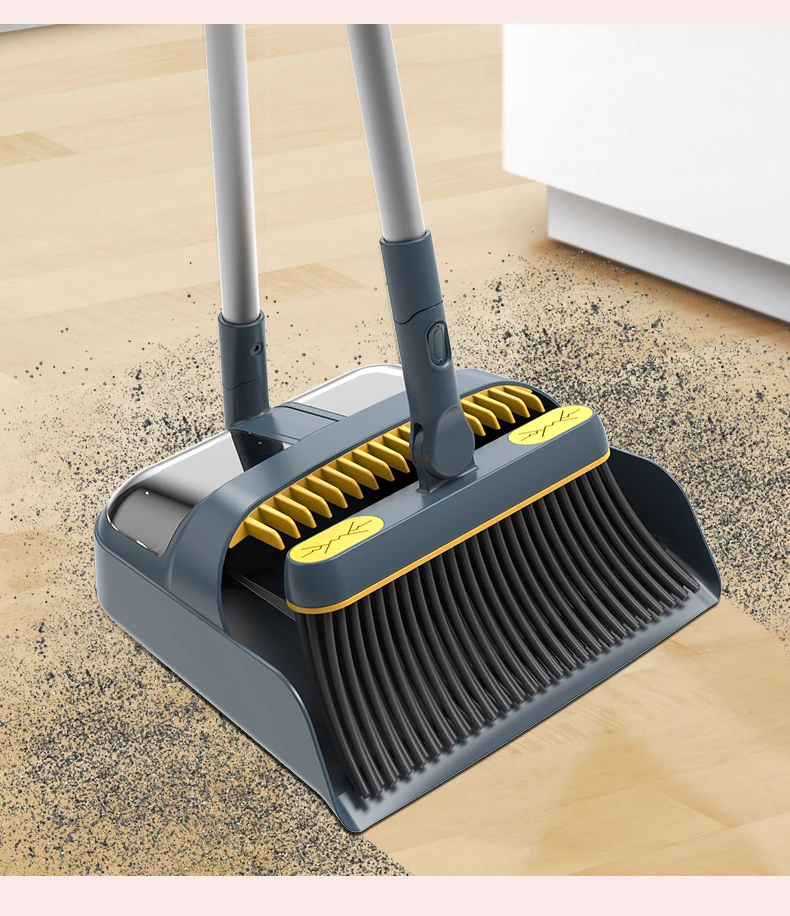 Bsci Dolanx Aluminium Long Handle Brooms With Dustpan Set Buy Dolanx