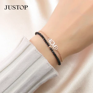 Wholesale Handmade Black Spinal Buddha Natural Stone Beads Fine Jewelry Accessories for Women Fashion Charm Bracelets