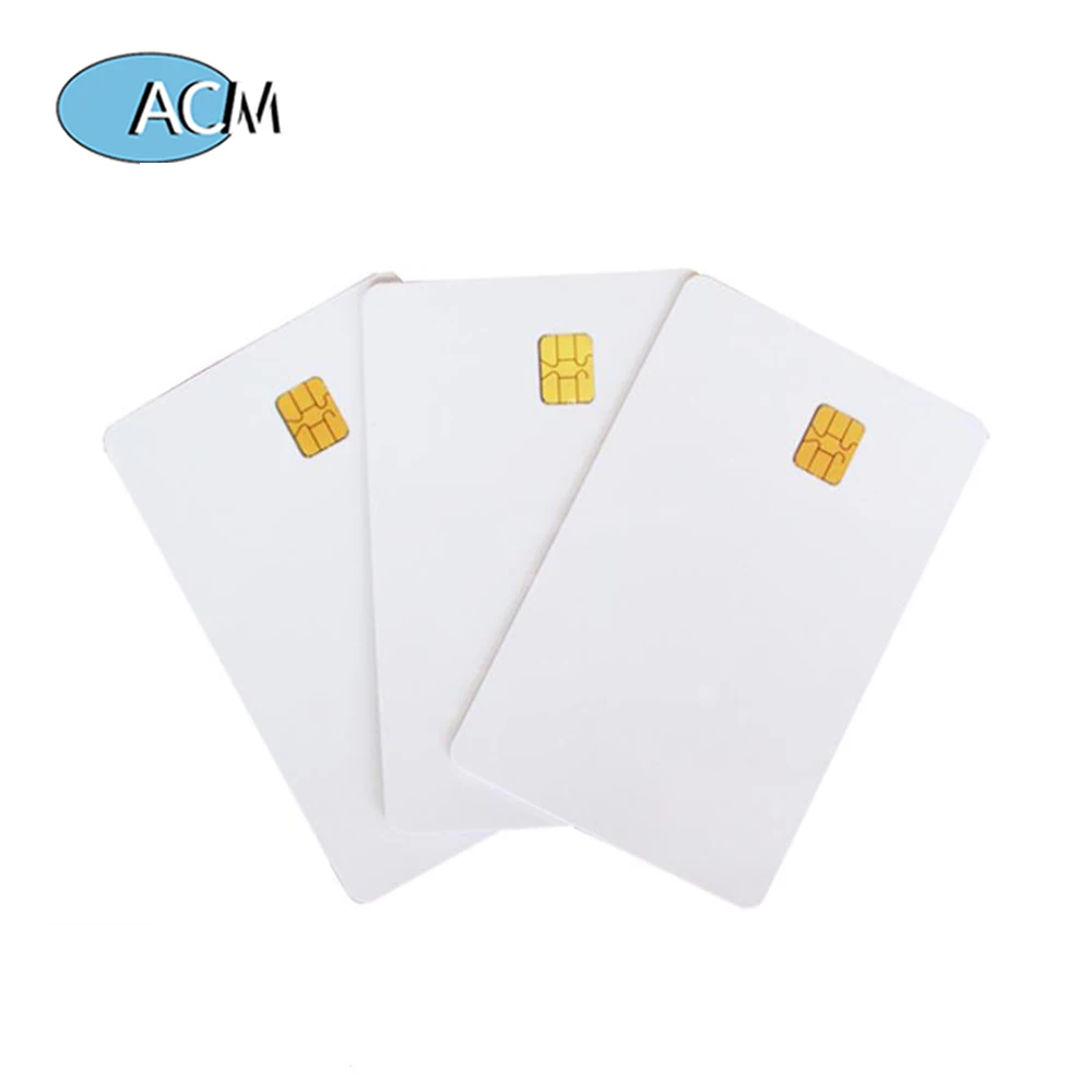 50 Pack SLE4442 Smart Chip Cards - Blank White PVC Contact IC Cards For Access Control & Hotel Keys