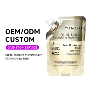 OEM Face Skin Care Cosmetic ODM Product Deep Cleansing Strip Acne Blackhead Remover Shrink Pores Retinol Exfoliating Facial Mask