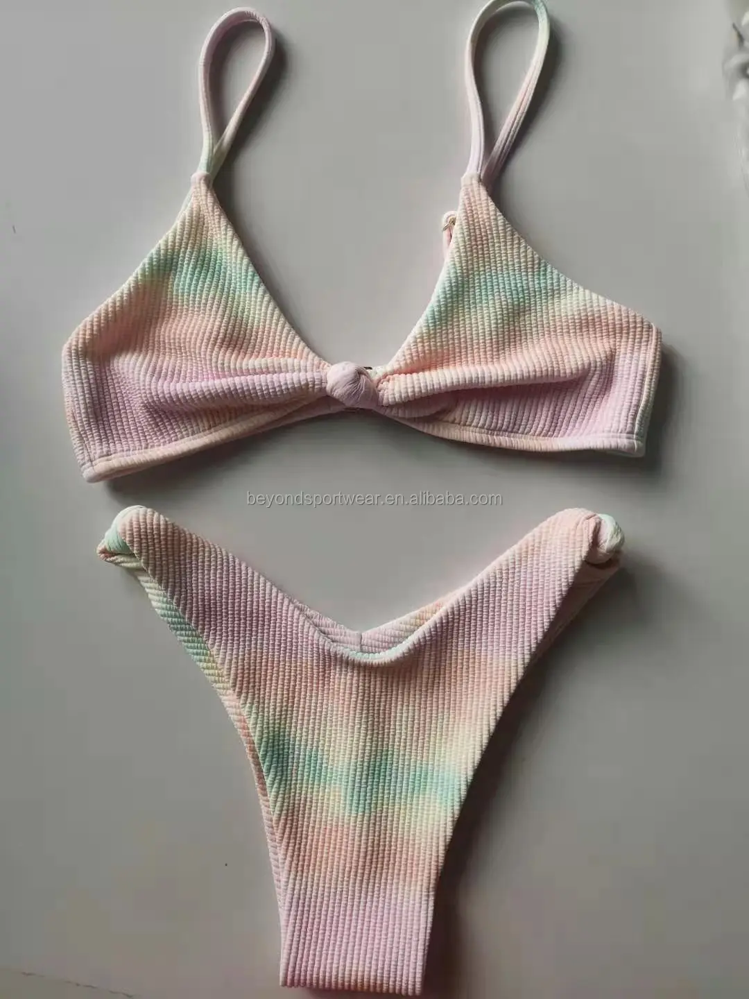 Fully lined Custom design swimsuit xxx girl sexy straight neckline back tie  bikini Crinkle fabric swimwear| Alibaba.com