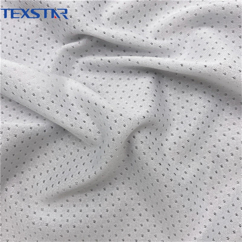 Яркая 100 Полиэстеровая жаккардовая трикотажная сетчатая спортивная ткань с бабочками для подкладки