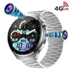 2024 B14 4G Smart Watch BT Call Wifi GPS Tracker Waterproof Dual Cameras HD Video Call Men Android Smartwatch 700mah Battery