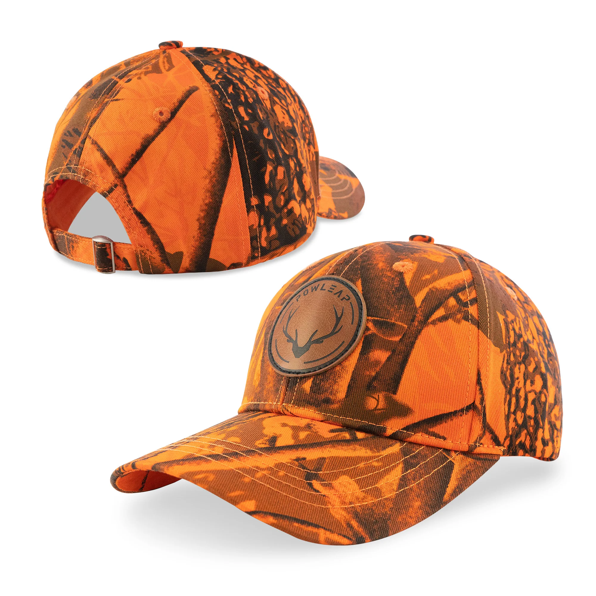 Orange Camouflage Hunting Cap - Quick Drying & Uv-proof