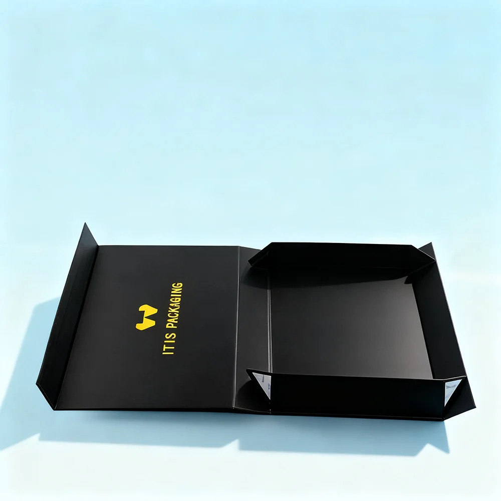 Elektroniikkapakkauksen laatikko | Luxustason painoteksturoitu kannettavan tietokoneen kotelointi | Mukautettu magneettisulkun taittumuoto