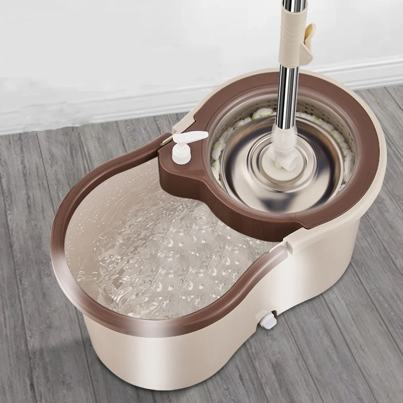 Горячая Распродажа домашняя вращающаяся Швабра 360 с 2 насадками из микрофибры бытовая уборка педаль напольная швабра набор ведром