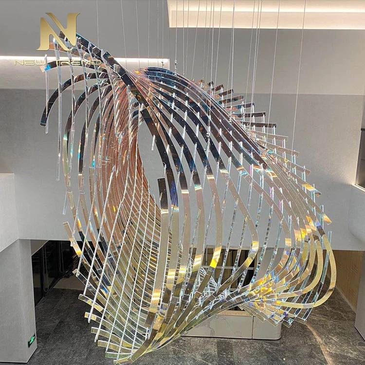 CPL-40 독특한 디자인 실내 장식 호텔 로비 홀 빌라 맞춤형 대형 LED 샹들리에