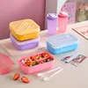 Square Lunch Box & Water Bottle