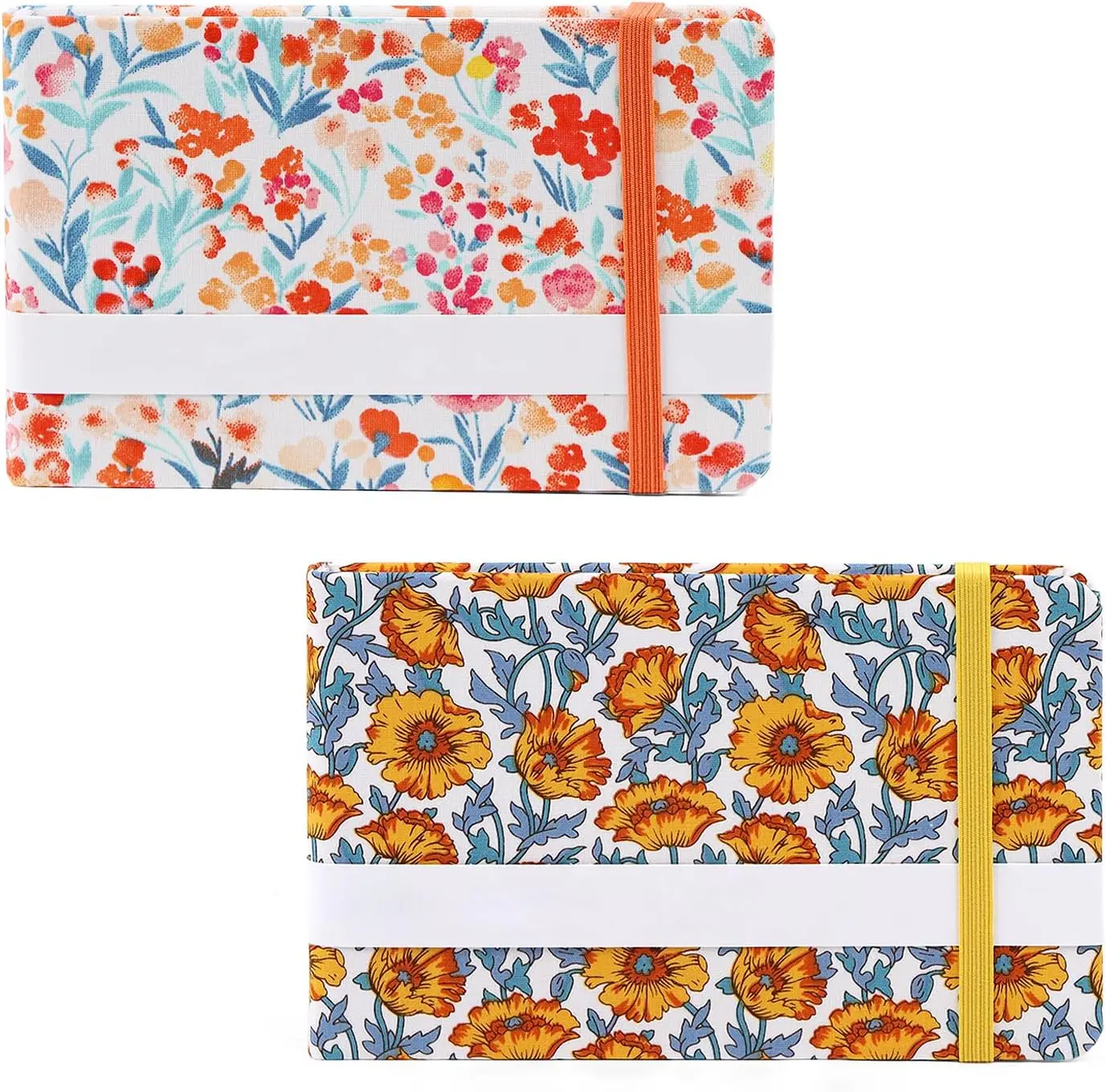 Mini Size Watercolor Sketchbook 2.4x2.4 Inch Portable Square Fabric Cover Hardcover Sketch Notebook