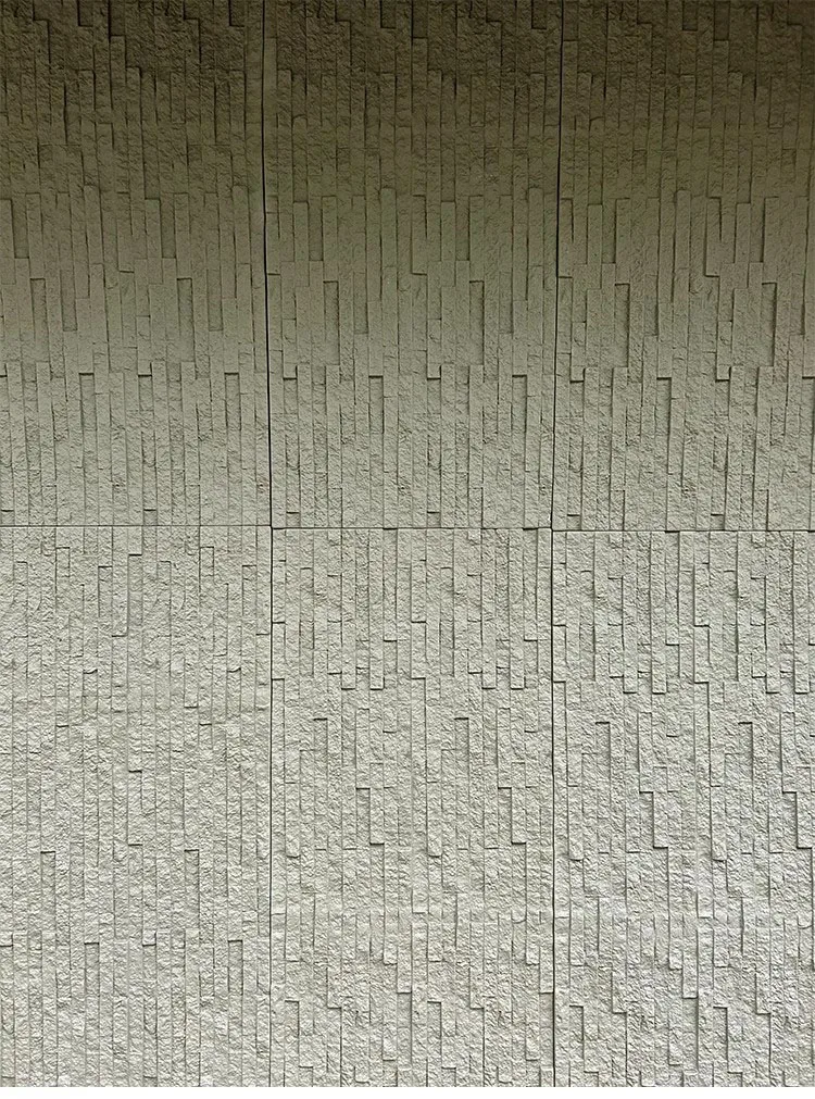 Polyurethane Textured Cladding RCL Modern Art 3D PU Stone Wall Panel Natural Look Big Slab for Indoor ...