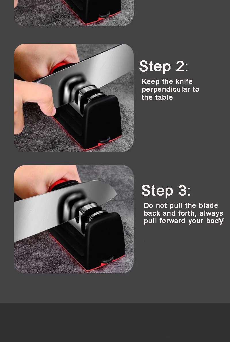 4 In 1 Kitchen Knife Sharpener 4 Stage Knife Accessories Knives