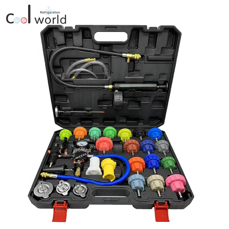 Набор для проверки давления радиатора и системы вакуумного охлаждения 28 шт.