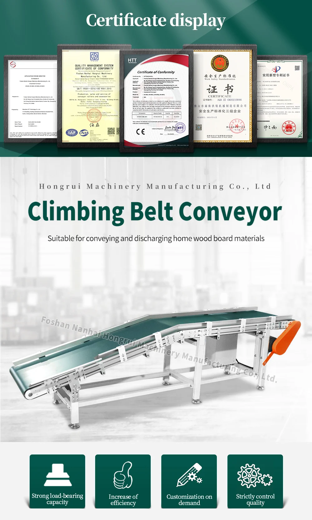 Efficient Industrial Incline Conveyor Automation Equipment for Improved Workflow factory