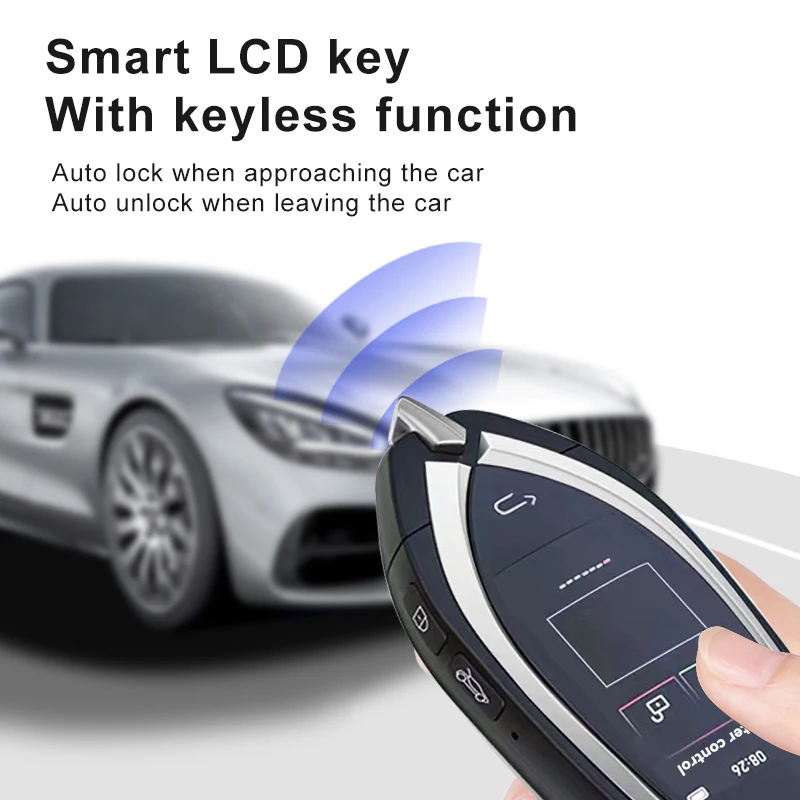 2023 Car Remote Touch LCD Screen Car Smart Key for Start Stop Cars