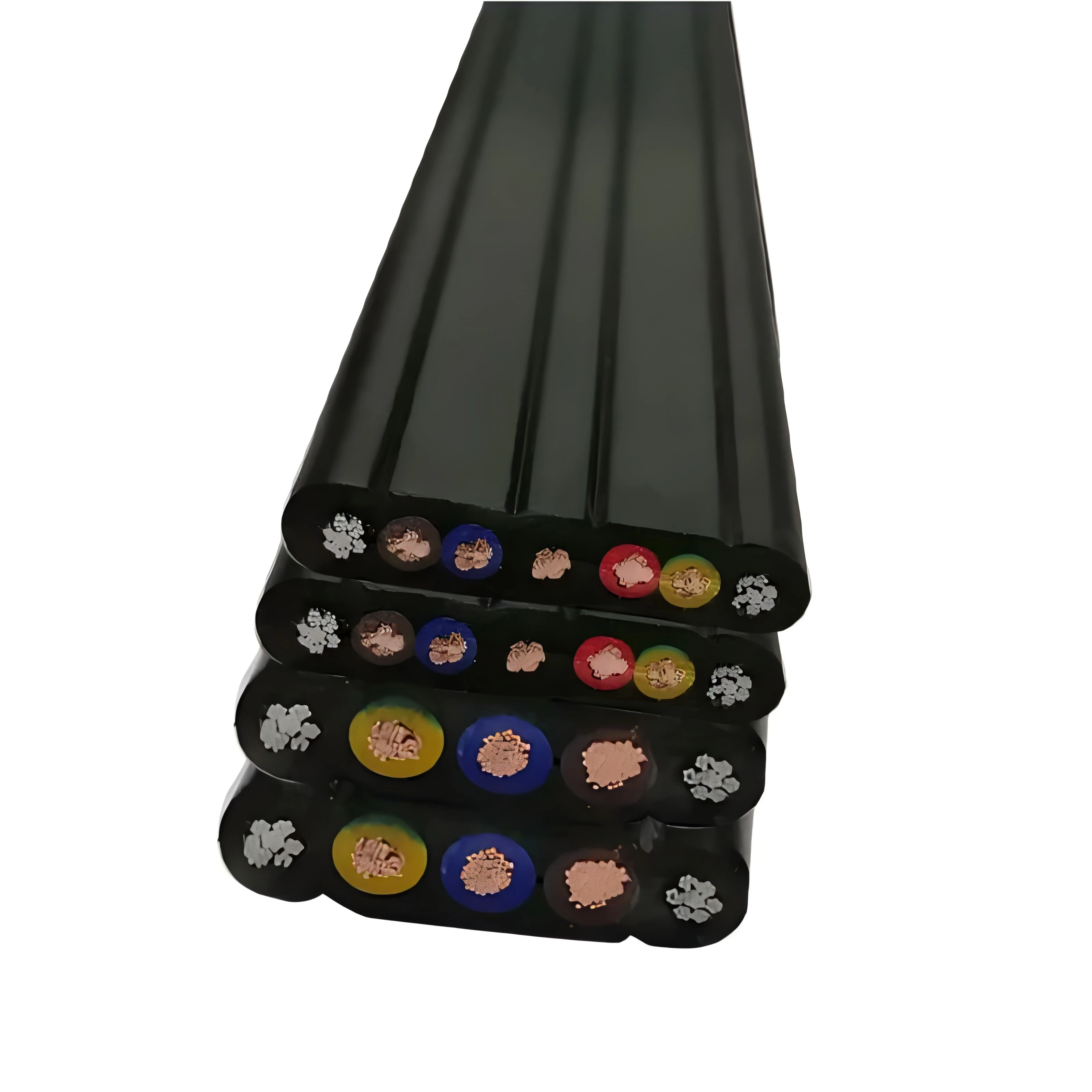 Elevator Traveling Flat Flexible Shielded Twisted Pair Cable for Telescopic Mechanical Equipment