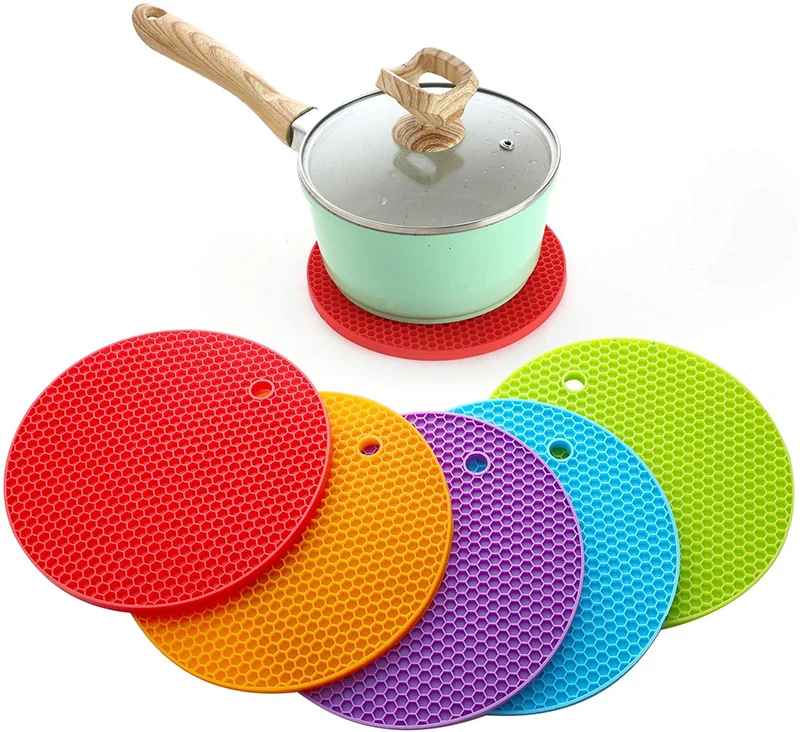 Buy Wholesale China Kitchen Utensil Heat Resistant Coasters Set Honeycomb Silicone  Rubber Dish Mat Silicone Coaster & Silicone Trivet Mats at USD 0.5