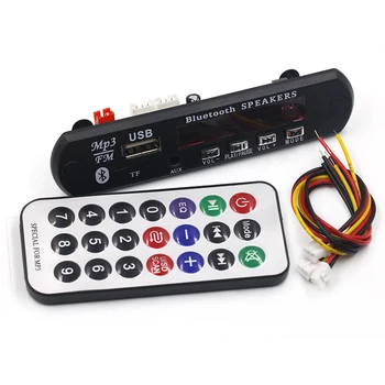 Newest 12V Wireless Bluetooth MP3 WMA Audio Module USB TF Radio Decoder Board for Car Accessories Newest Arrival ICs