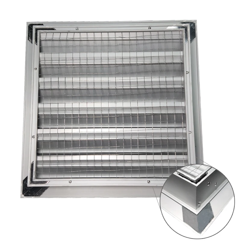 Hvac Air Systems Metal Exhaust Fresh Air Louver Weatherproof Louvers ...