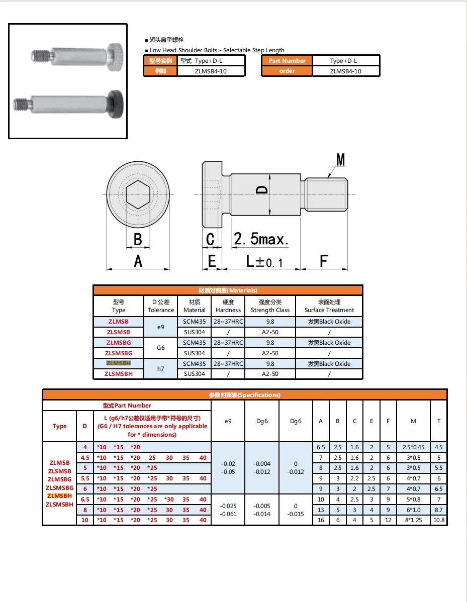 product factory wholesaler 304 stainless steel hexagonal plug screw shaft shoulder equal height screw limit bolt m3m4m5m6m8m10-40