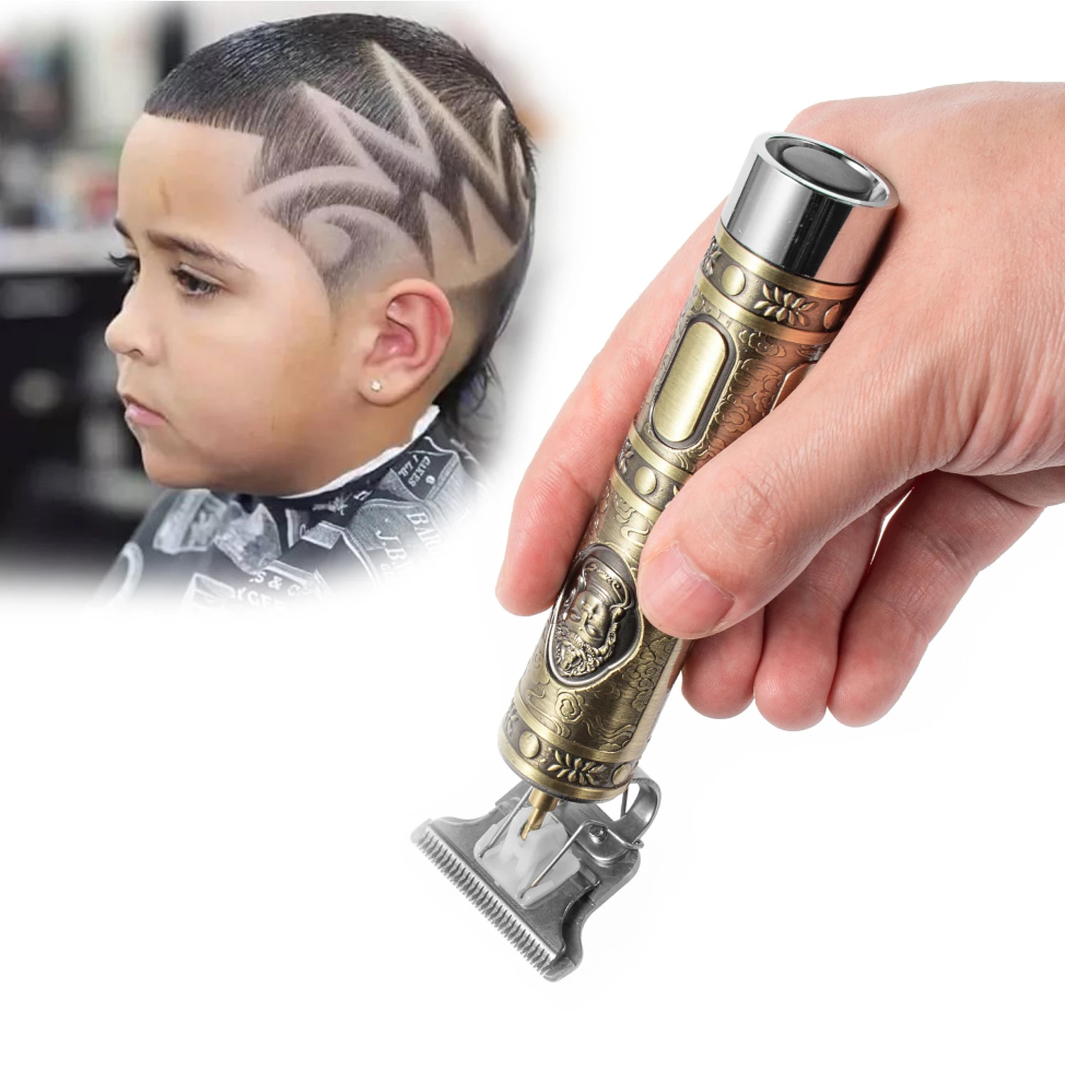 Профессиональная головка Будды масло триммер для бороды уход бритвенный станок самостоятельная Стрижка