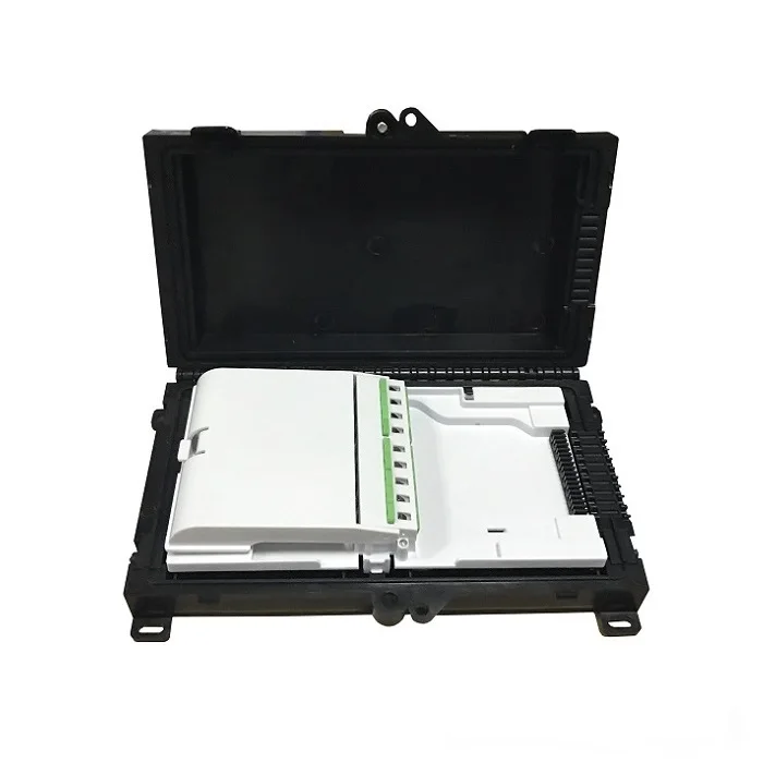 Outdoor Wall Mounted 1*8 PLC Splitter SC Simplex Adapter Fiber Terminal Box Outdoor Distribution Box
