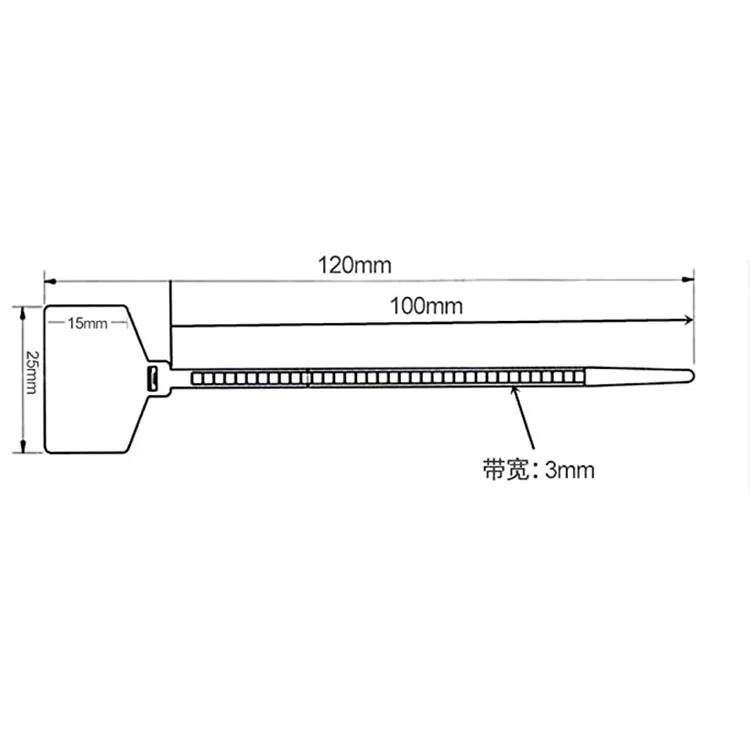 High Quality Self-Locking Nylon PA66 Tie Labels Heat Resistant Plastic Zip Tie Cable Labels Industrial Use -40 85 8kg Tensile