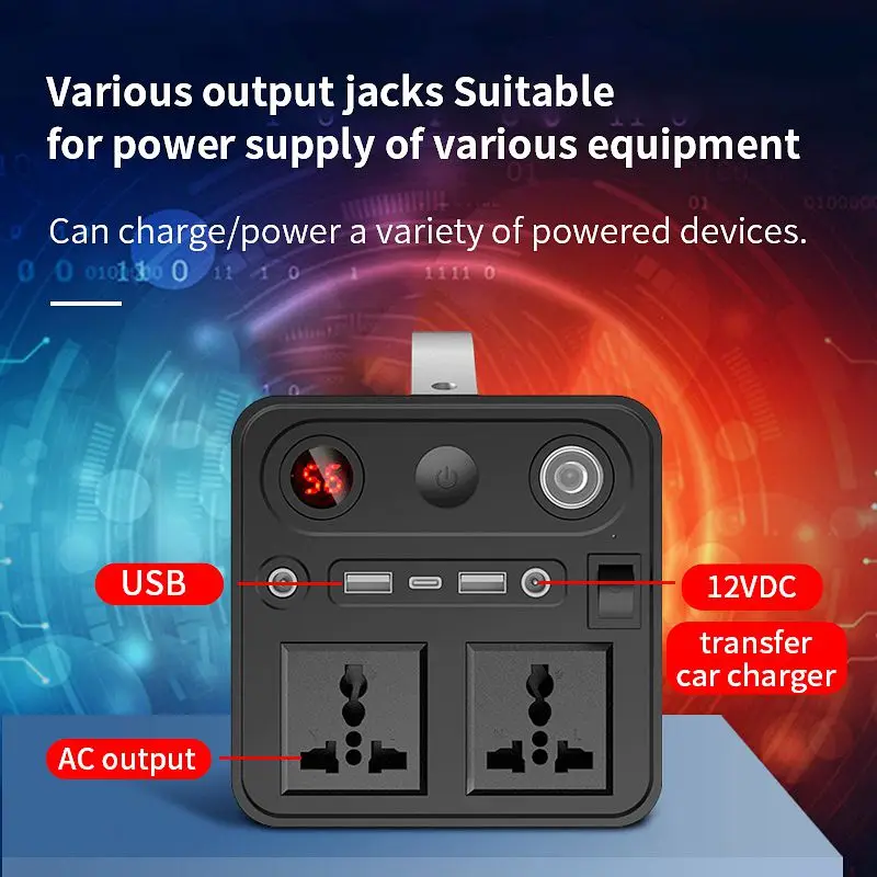 GK320 Mini Solar Generator Portable Power Station Power Supply Portable Energy Storage System With Usb Power Bank