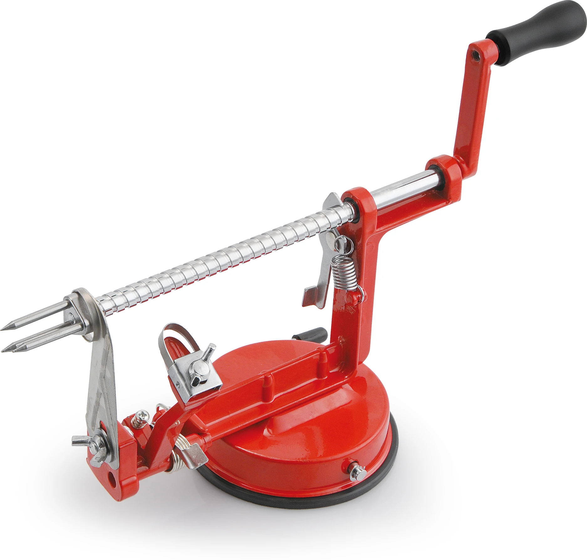 Superfast Multifunction Stainless Steel Manual Apple/ Potato Peeler Slicer & Corer with Spiral French Fry Cutter
