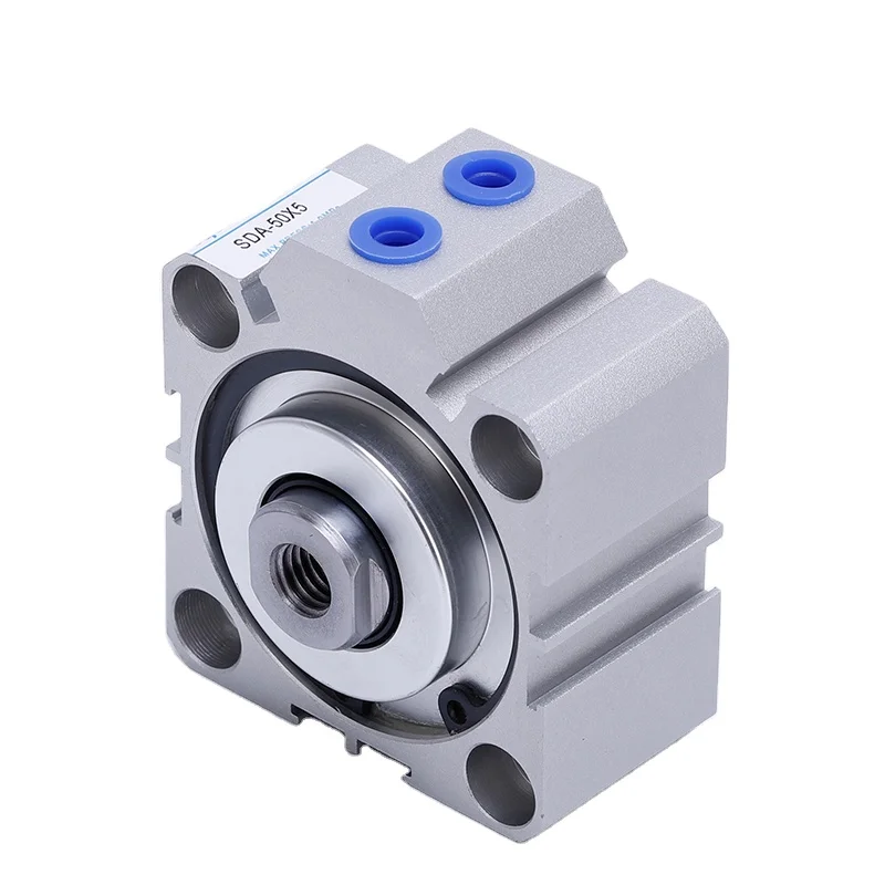 Sda Series Air Piston Cylinder,Big Bore Air Cylinder Pneumatic Compact,Thin Type Pneumatic Air