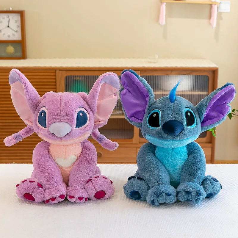 Disney Tamanho Grande Lilo & Stitch Plush Kawaii Boneca Desenho Animado  Animal Dormindopillow Softmaterial Brinquedo Para Crianças Presente Menina  NXKC - Escorrega o Preço