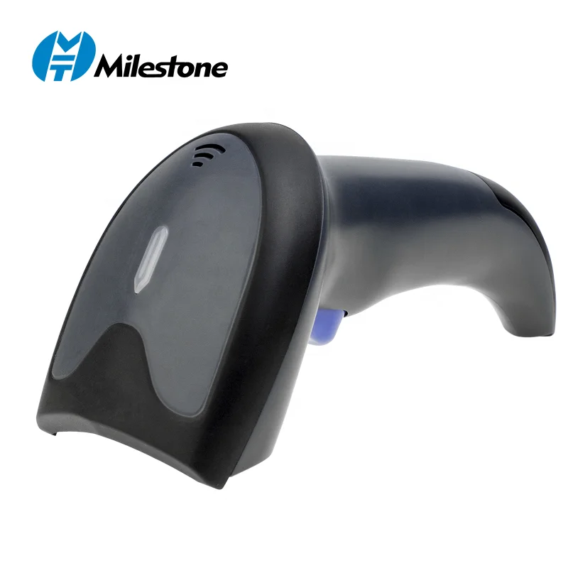 Milestone Handheld CCD Wired 2D Qr Code Scanner with USB Receiver Wireless Barcode Scanner