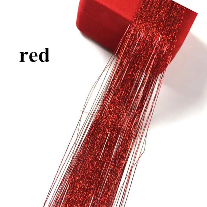 New Hair Tinsel Extension Christmas Tinsel Hair For Party Tinsel Wire
