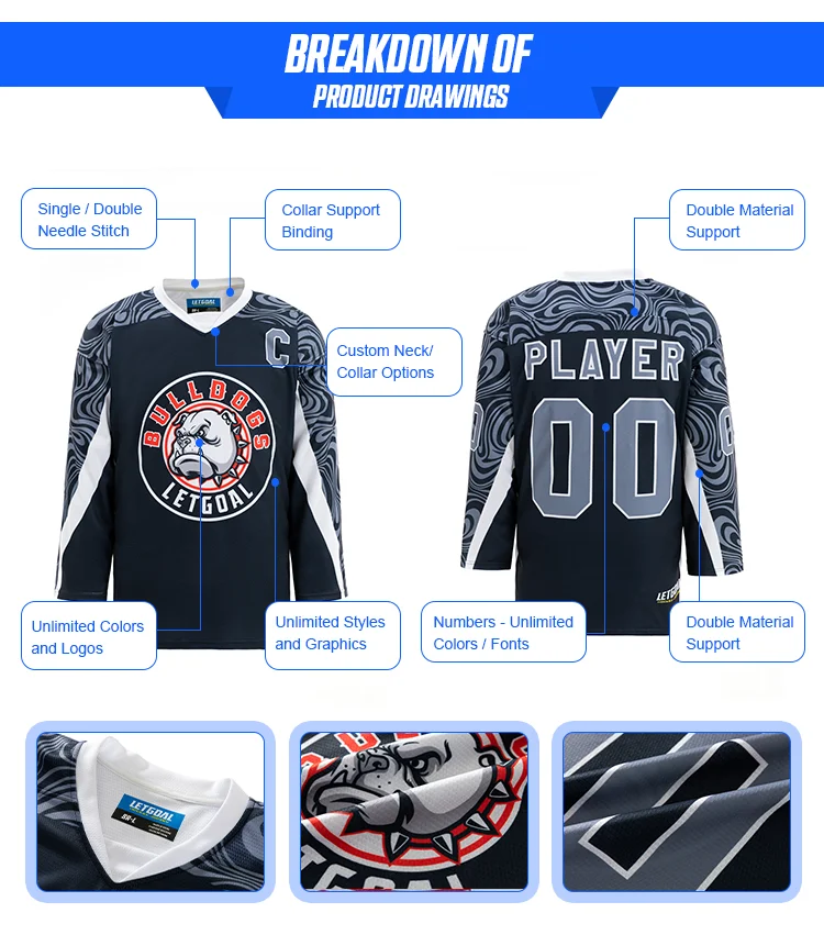 Team Practice Custom Made Logo Sublimated Hockey Jerseys Mens Hockey Jersey Buy Mens Hockey