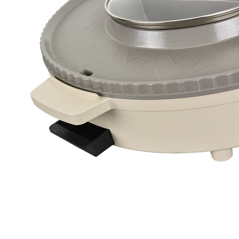 Multi-function Electric Grill and Hot Pot Combo Cooker Household Barbecue and Fish Grilling Machine Combination Machine
