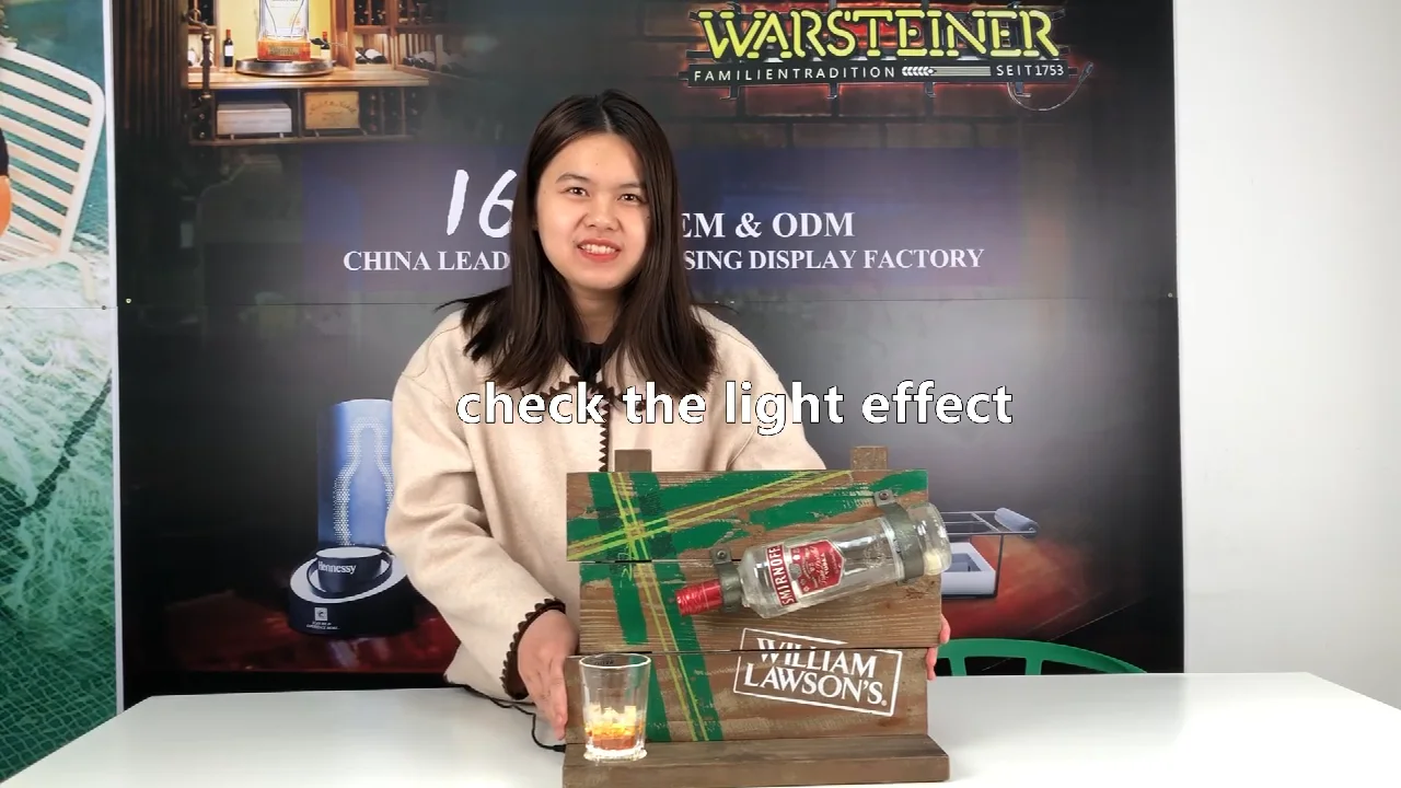 Wooden Dummy Faked Wine Bottles Glorifier Display Wine Bottle Display