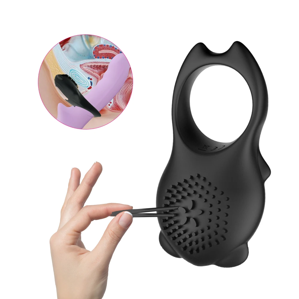 Vibrating Cock Ring With Clitoral Stimulator Prostate Vibrator Anal Vibrator for Men Vibrating Cock Ring With Clitoral Stimulator Prostate Vibrator Anal Vibrator for Men