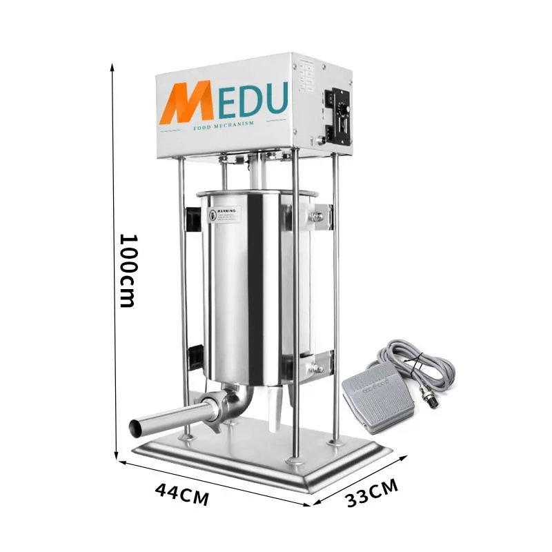 Китайский Электрический ручной наполнитель для колбасы, устройство для наполнения мясом, ручной наполнитель 3 л, 5 л, 7 л, 10 л, 15 л, 20 л, 25 л, 30 л