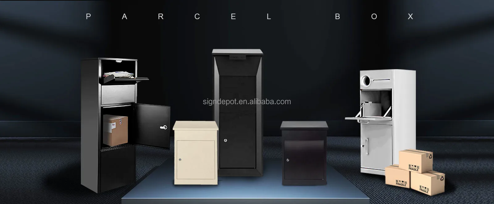 Drop Box Post Box Outdoor Free Standing Parcel Delivery Drop Box Mail Package Drop Box ...