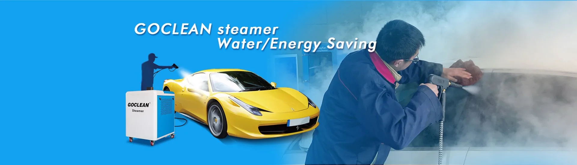 Goclean High Pressure Steam Car Washer Machine Stainless Steel Car Cleaning Pressure Washer