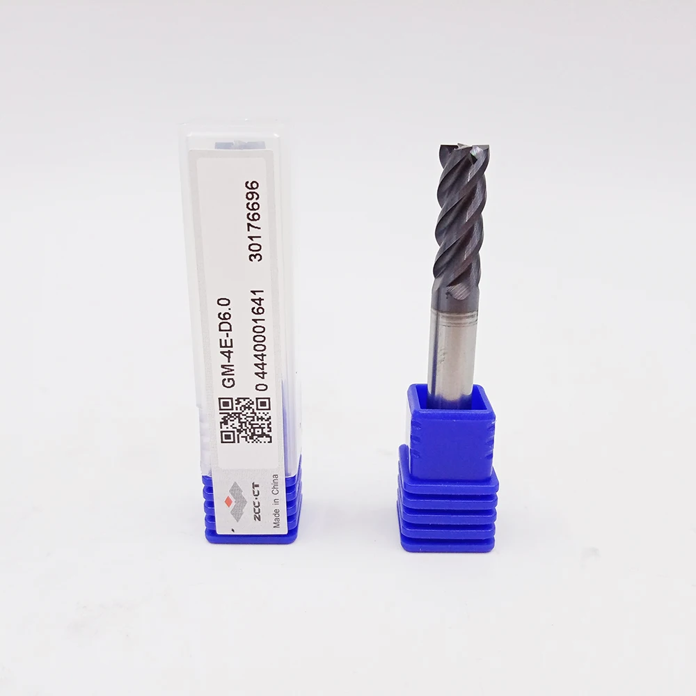 Zcc Solide End Mills Gm4e Gm4el Series Hrc40 Gm4efp Gm4ebx Gm4ep