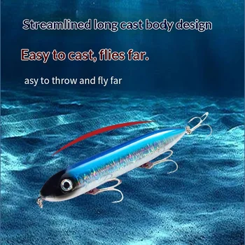 125mm/265g Long-Distance Lure Floating Pencil Lifelike Fish Surface Artificial Hard Bait Stainless Steel Hooks Factory Wholesale – Pencil – view 3