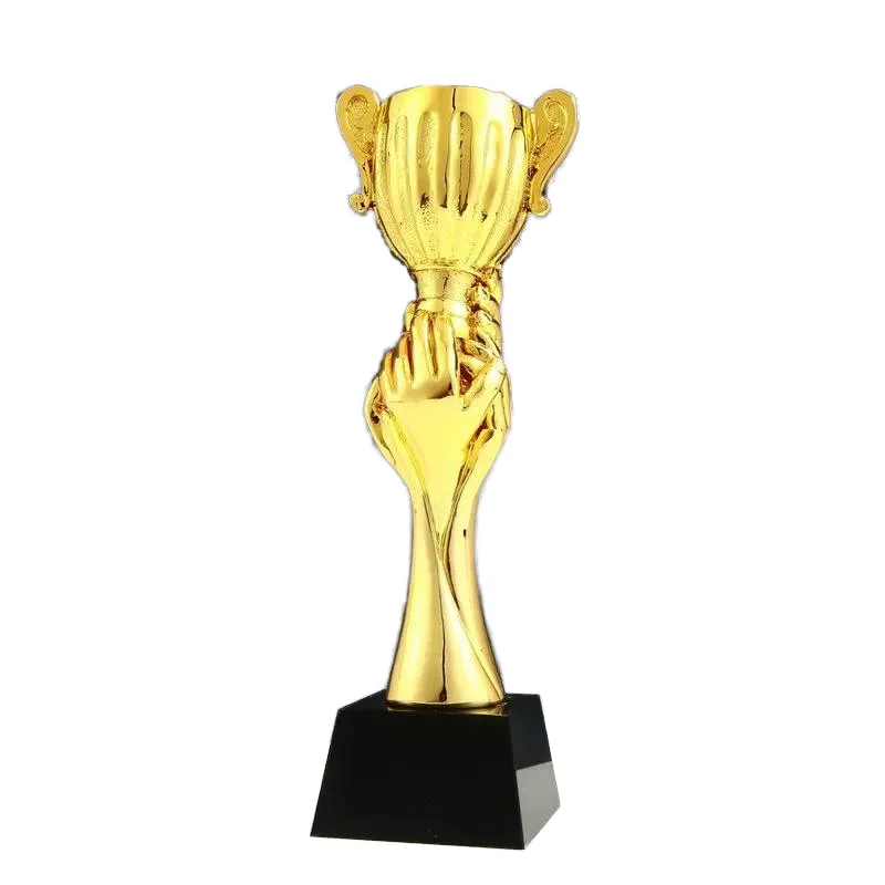 Wholesale Small Bridge Custom Private Label Crystal Resin Trophy High Quality Gold Silver Bronze Awards Made From Metal Glass