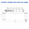 U Tower 6WAY 140mm