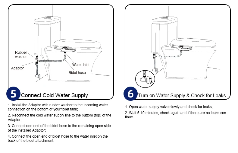 Buy Bidet Toilet attachment Custom Dual Nozzle Self-Cleaning Toilet Bidet Sprayer Ultra-slim Non Electric Shattaf Bidet supplier