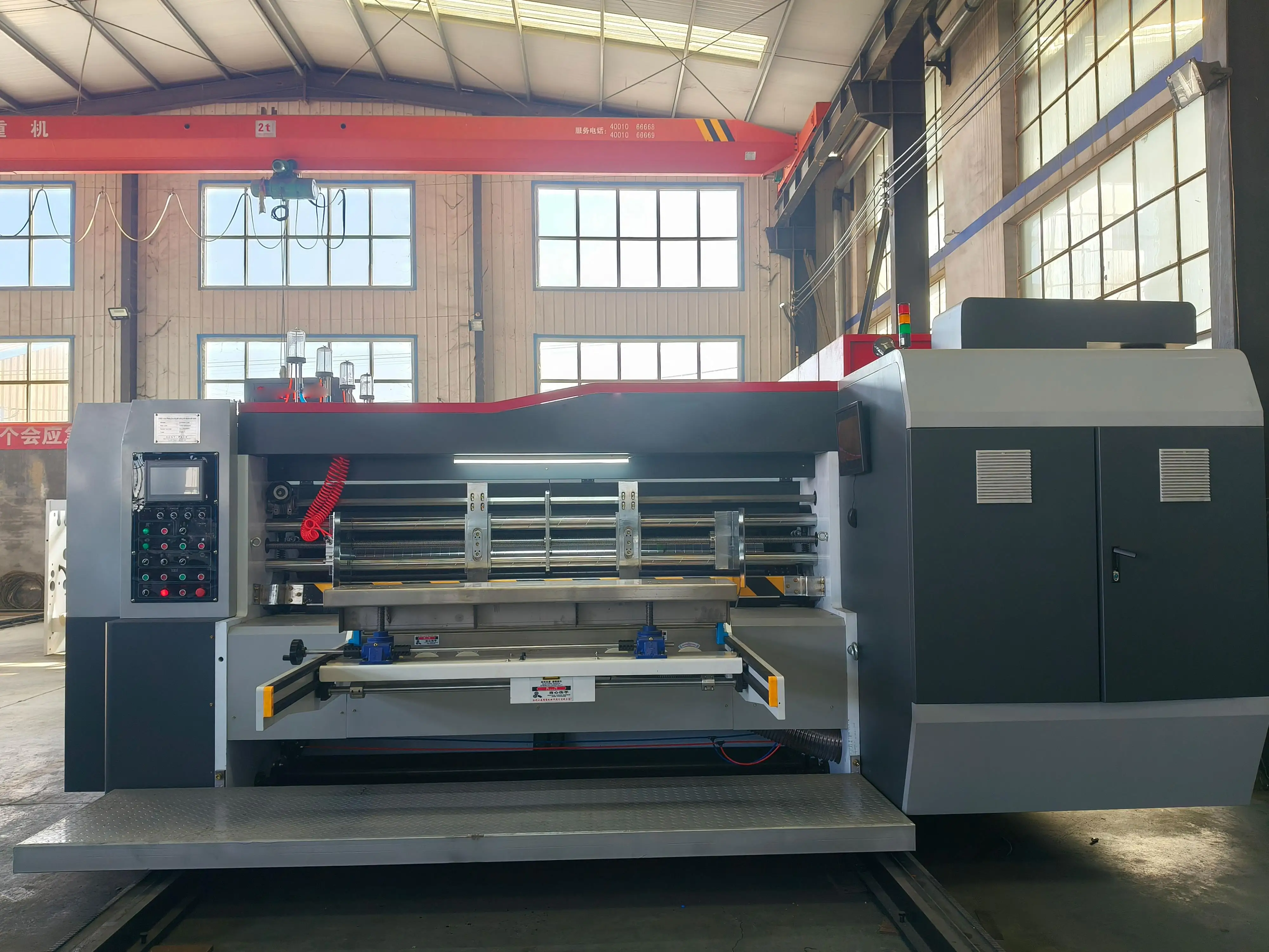 Carton box Making Automatic Flexo Folder Gluer Corrugated Cardboard Printing Rotary die Cutting Slotting Machine